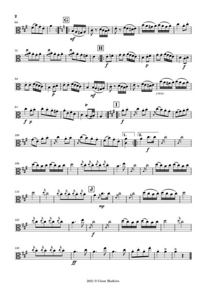 Turkish March by Mozart - Viola and Piano (Individual Parts) image number null