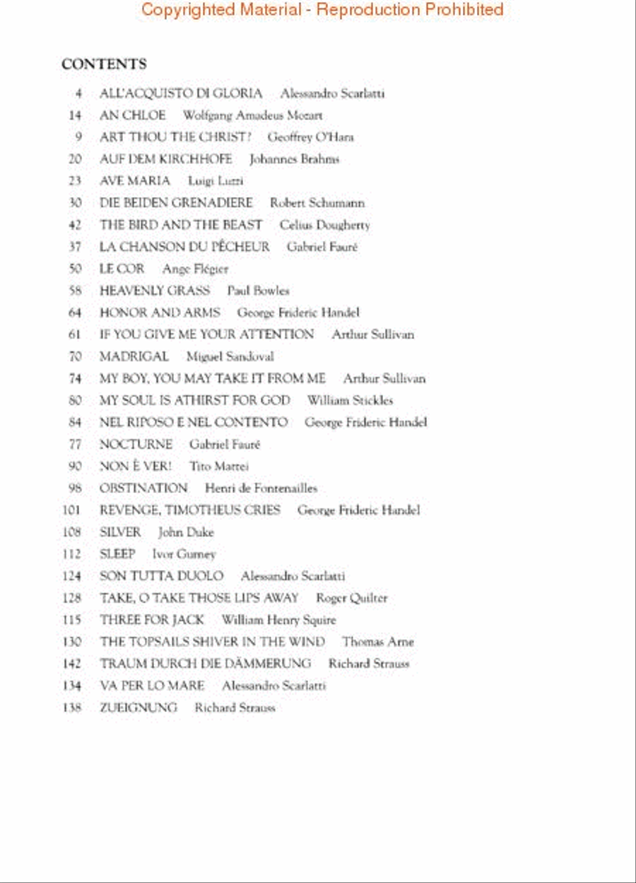 The Second Book of Baritone/Bass Solos Part II Bass Voice scores gallery preview page 2