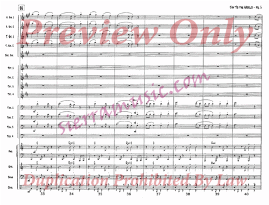 Joy to the World Jazz Ensemble scores gallery preview page 6