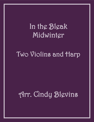 In the Bleak Midwinter, Two Violins and Harp