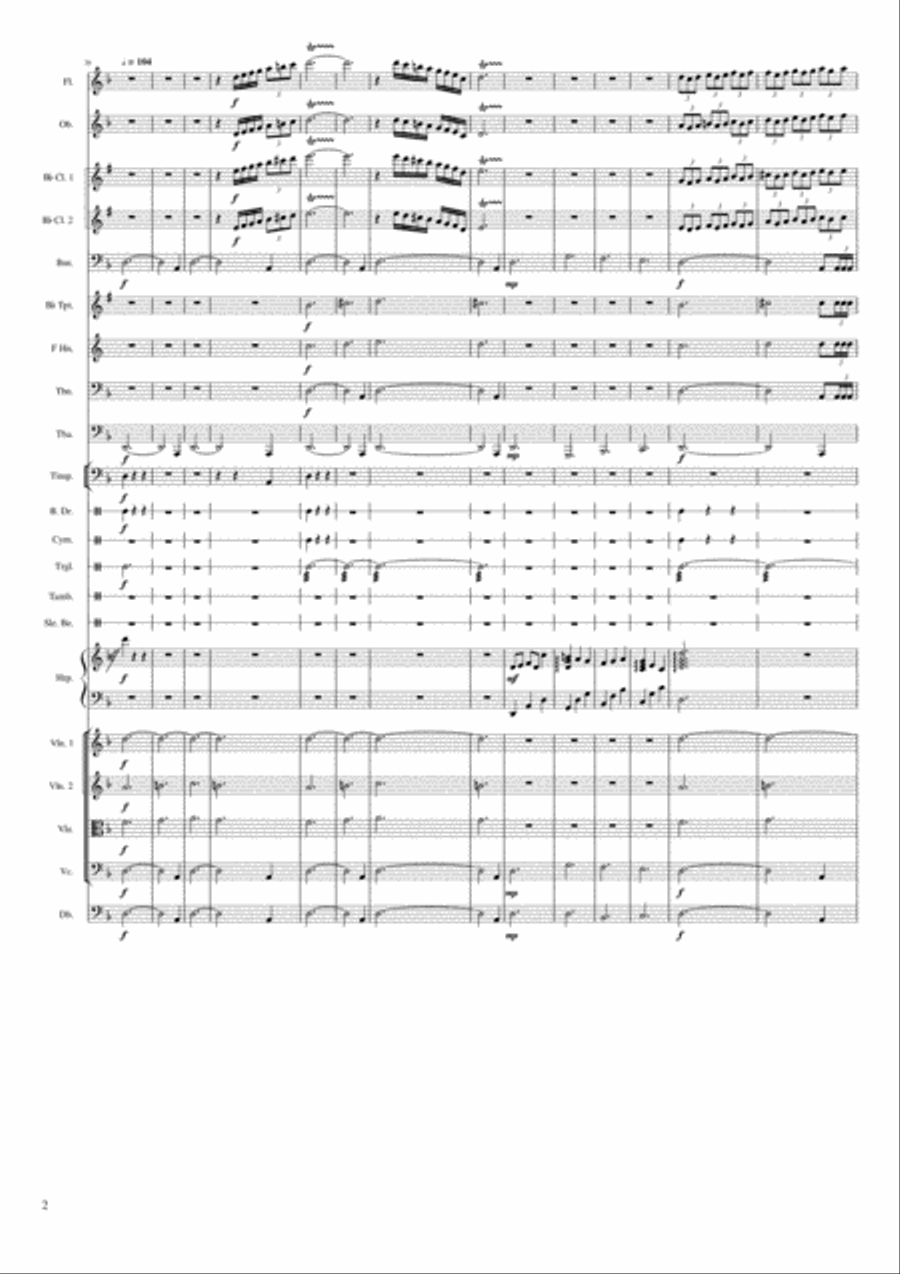 Reappearance of the Mary Celeste Full Orchestra scores gallery preview page 2