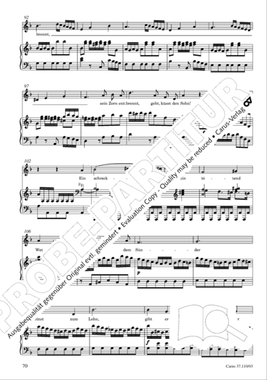 Markuspassion. Werkausgabe Reihe 1, Bd. 7 (Homilius) 4-Part scores gallery preview page 77