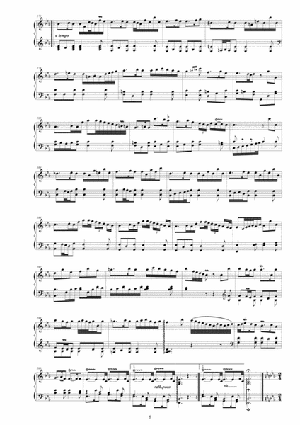 Platti - Harpsichord (or Piano) Sonata in C minor CSPla3 - Complete score image number null