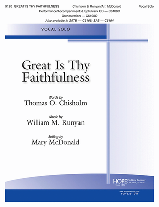 Book cover for Great Is Thy Faithfulness