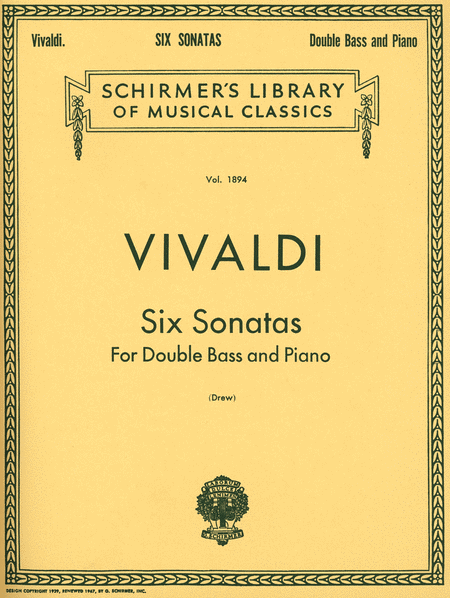 Six Sonatas (Double Bass / Piano)
