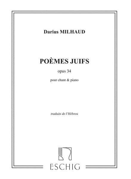 Poemes Juifs Op 34 Chant-Piano (1916Traduits De