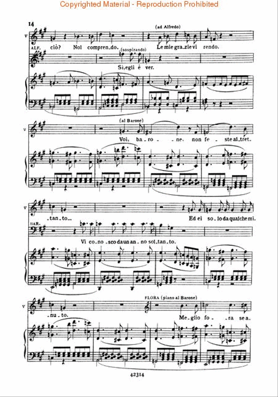 La Traviata Voice scores gallery preview page 3