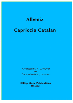 Book cover for Capriccio Catalan arr. flute, oboe/clarinet and bassoon