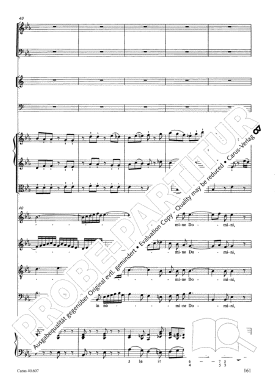 Mass in time of war (Missa in tempore belli) 4-Part scores gallery preview page 170