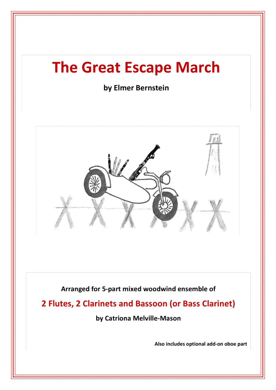 The Great Escape March Woodwind Quintet scores gallery preview page 1