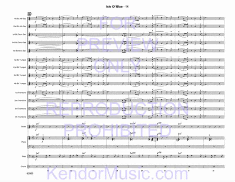 Isle of Blue Jazz Ensemble scores gallery preview page 16