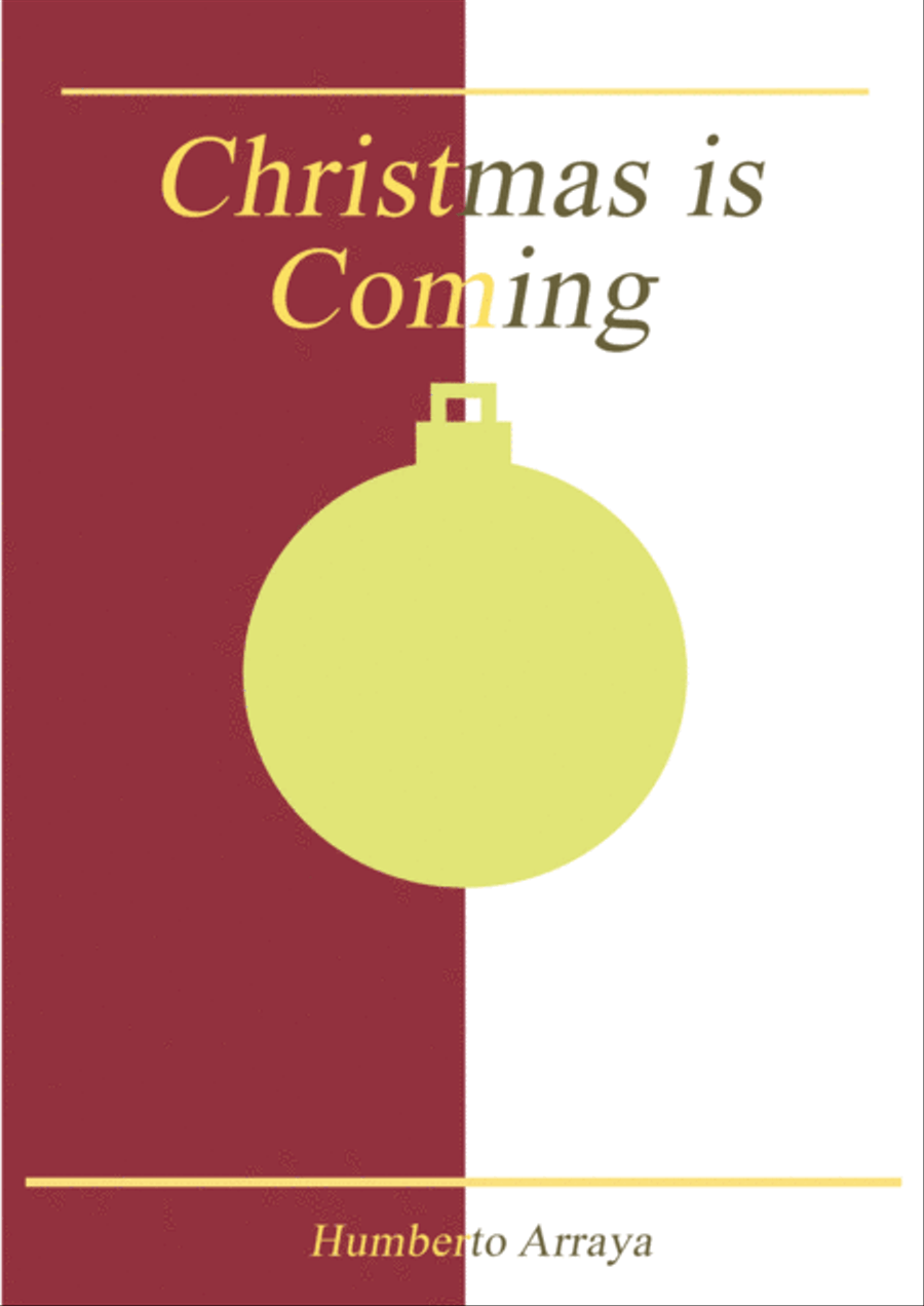 Christmas is coming (for a piano) Piano Solo scores gallery preview page 1