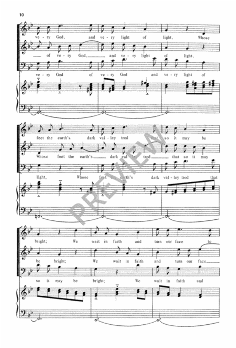 Three Canonic Anthems for Advent 3-Part scores gallery preview page 11