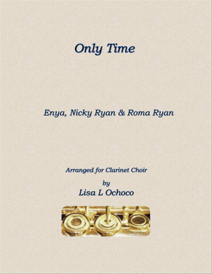 Only Time Clarinet Choir scores gallery preview page 1