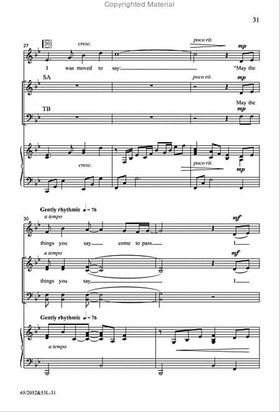 The Heart of Christmas - SATB Score with Performance CD 4-Part scores gallery preview page 9