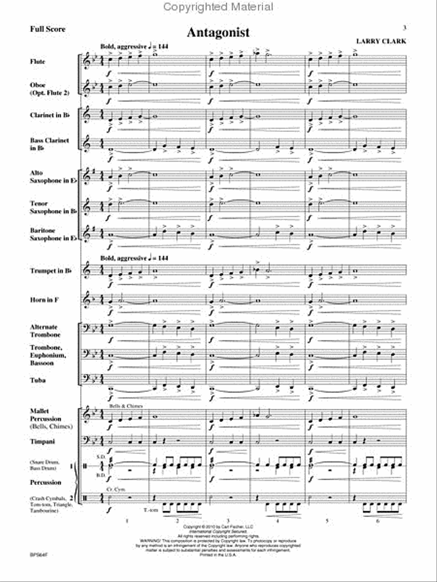 Antagonist Concert Band scores gallery preview page 2