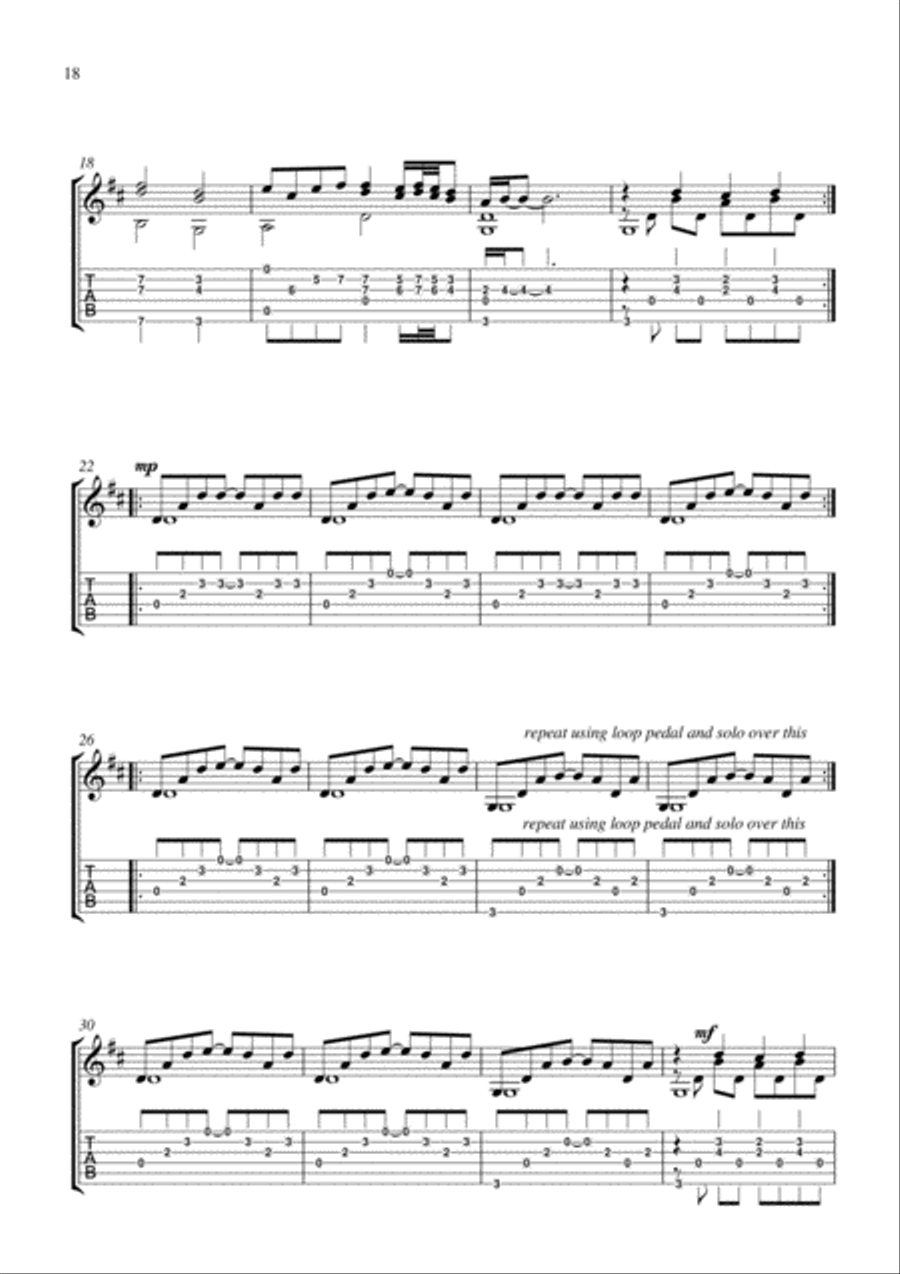 Tabula Rasa VI Classical Guitar scores gallery preview page 2