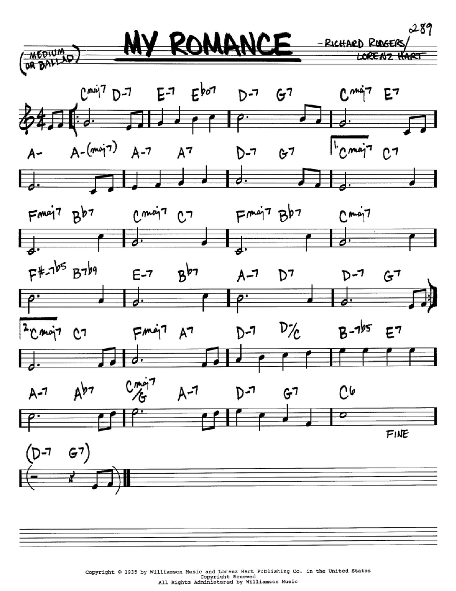 My Romance Piano scores gallery preview page 1
