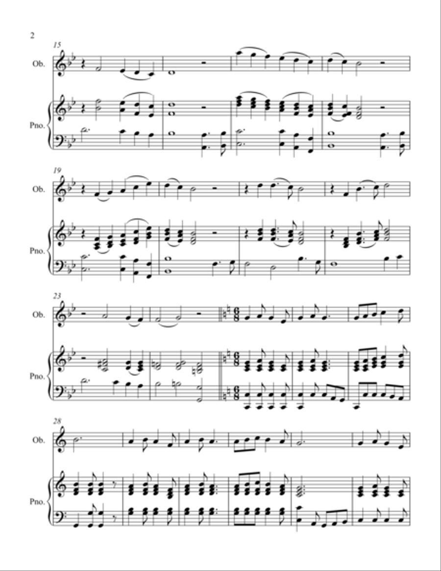 Rock of Ages and Love Lifted Me Woodwind Duet scores gallery preview page 2