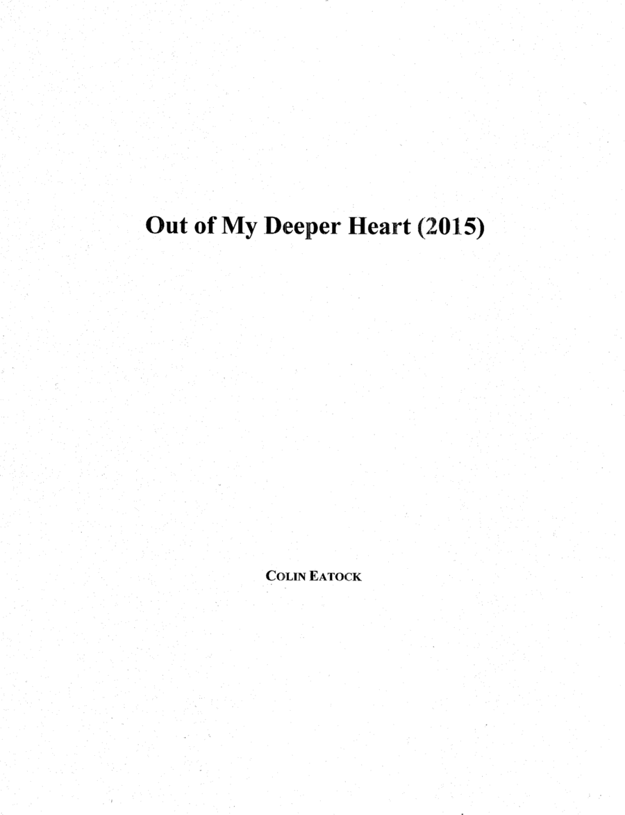 Out of My Deeper Heart (2015) Choir scores gallery preview page 1