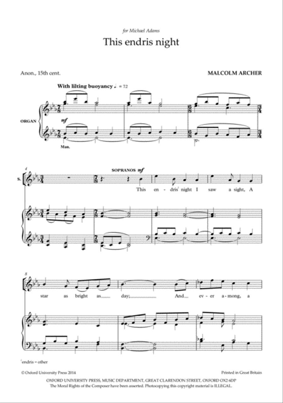 This endris night 4-Part scores gallery preview page 2