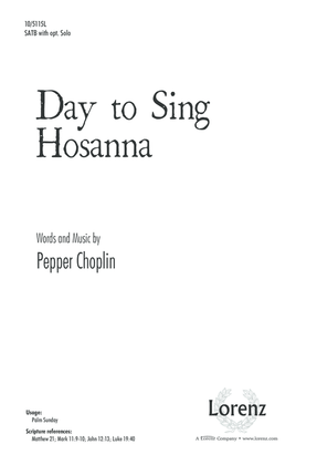 Book cover for Day to Sing Hosanna