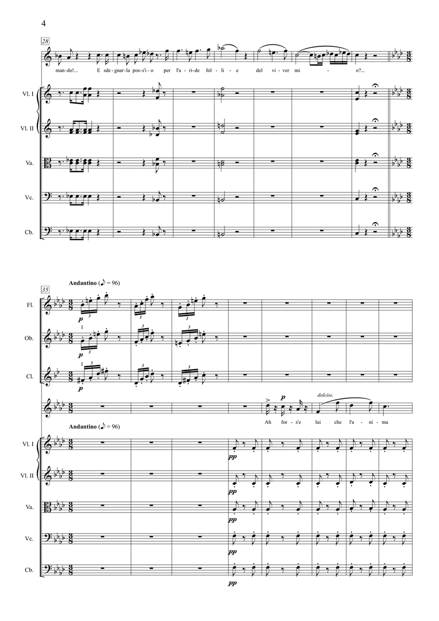La Traviata - E strano... Ah forse e lui... Sempre libera (Concert version) Large Ensemble scores gallery preview page 6