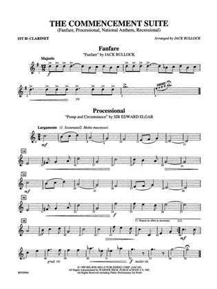 Commencement Suite: 1st B-flat Clarinet