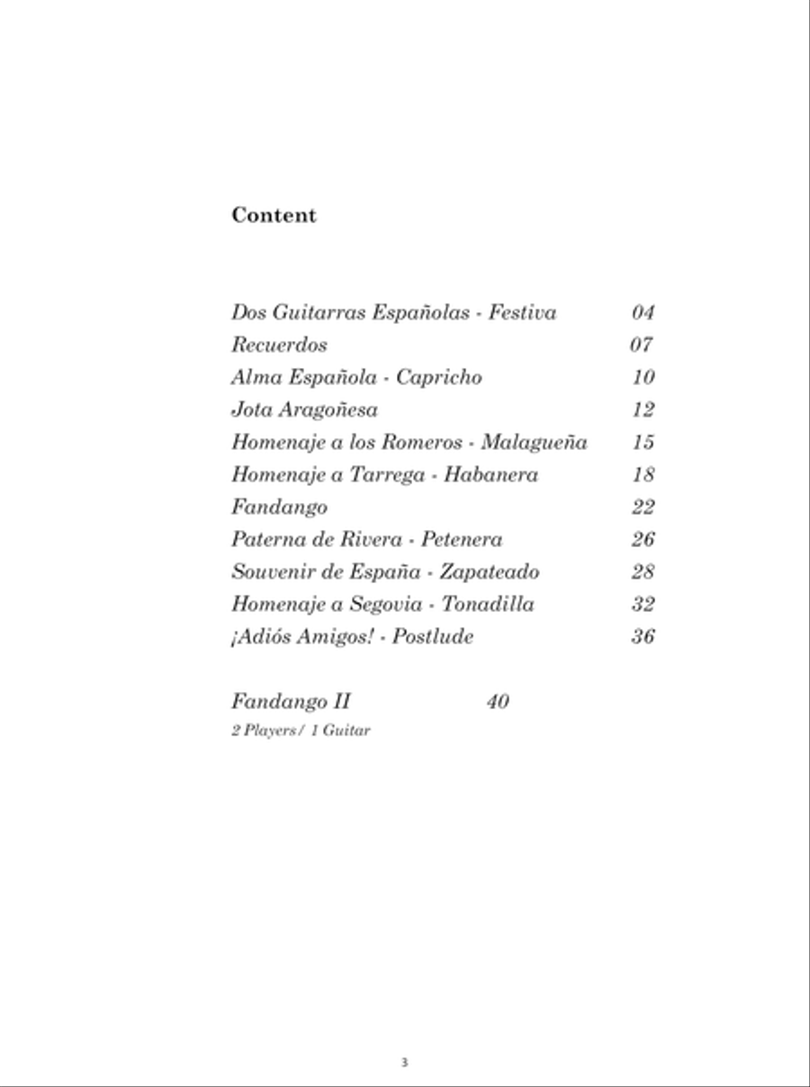 Spanish Music for Two Guitars Guitar scores gallery preview page 9