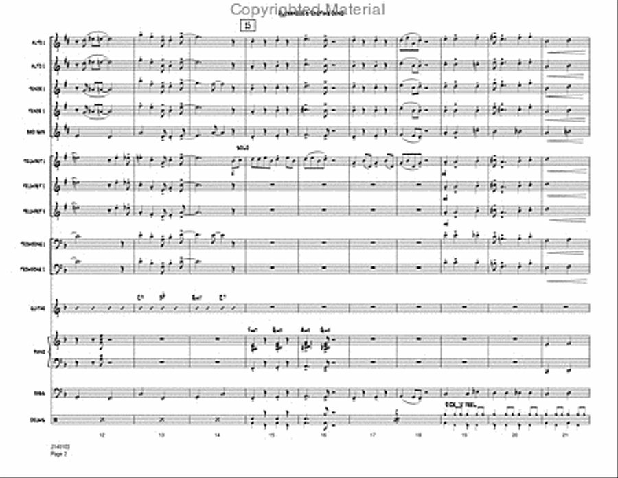 Alexander's Ragtime Band Jazz Ensemble scores gallery preview page 4