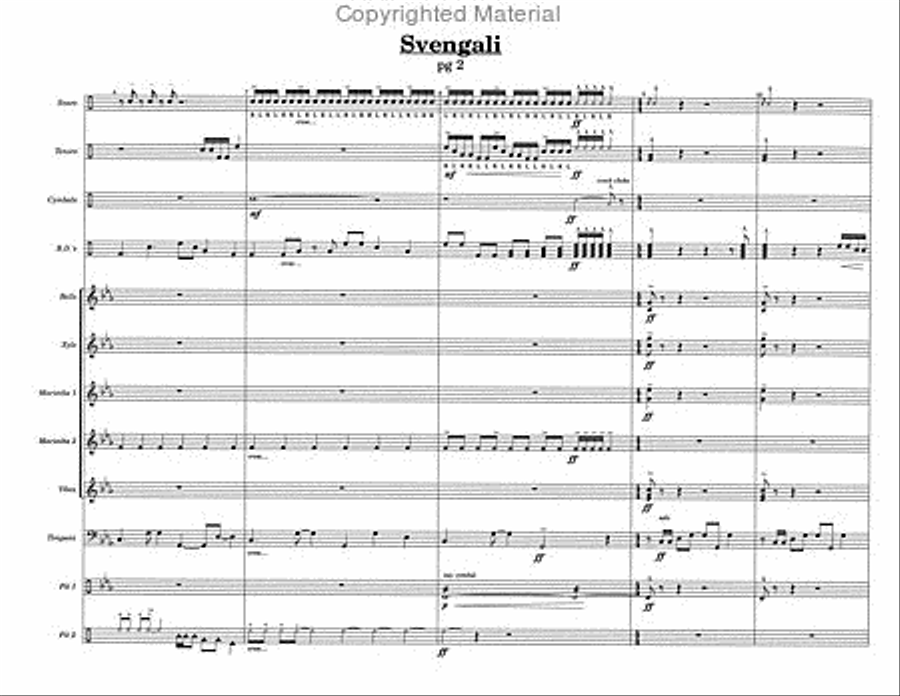 Svengali Percussion Ensemble scores gallery preview page 4