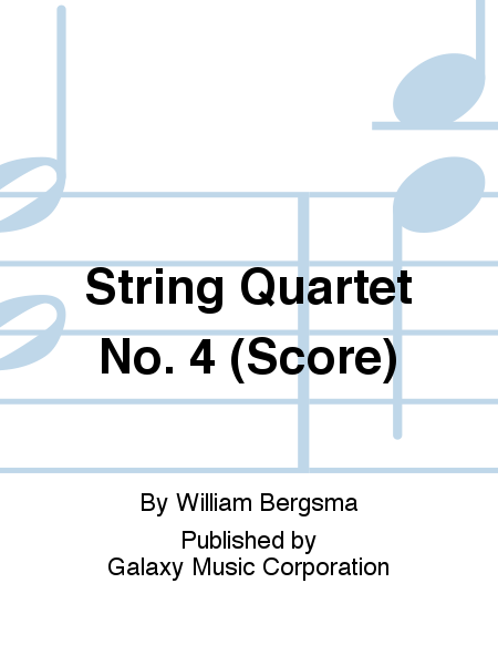 String Quartet No. 4 (Score)