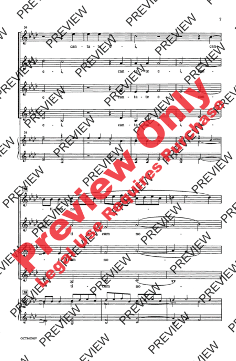 Exsultate Justi Women's Choir scores gallery preview page 7