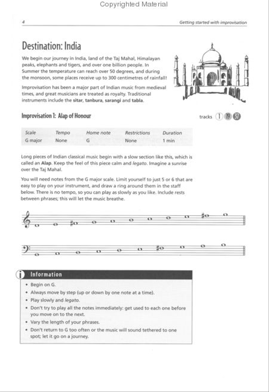 Getting Started with Improvisation Piano scores gallery preview page 2