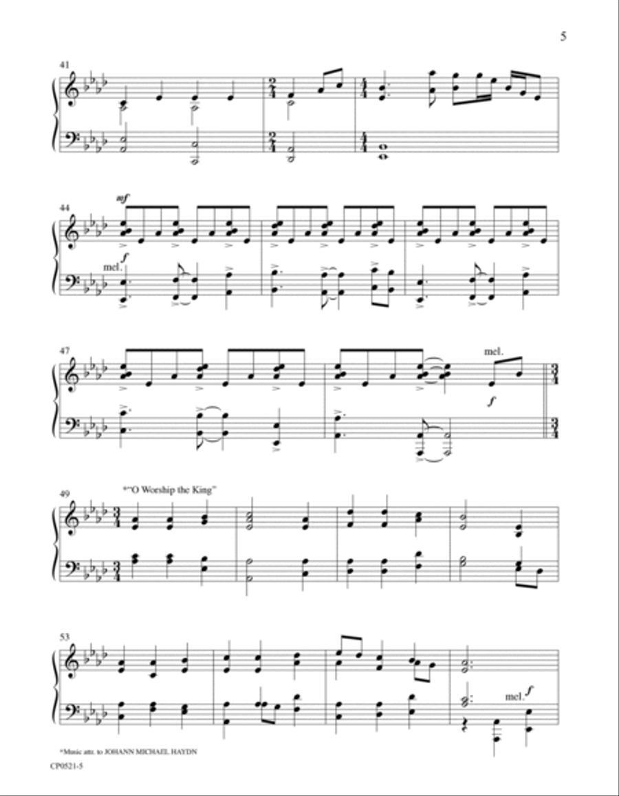 Church Pianist May/June 2021 - Digital Piano Solo scores gallery preview page 5