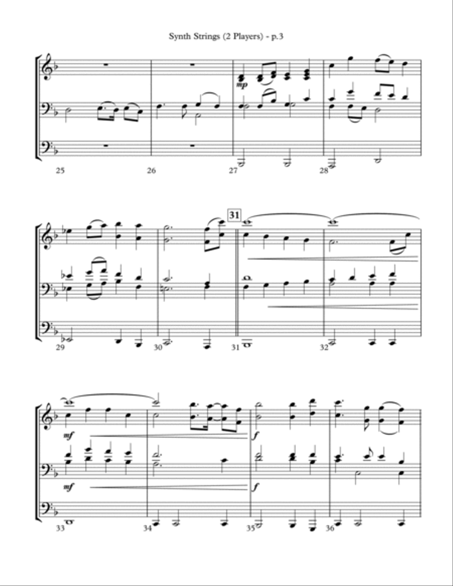 Yours Forevermore - Keyboard String Reduction Choir scores gallery preview page 3