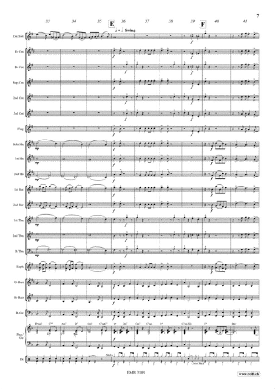 A Trumpeter's Pleasure A Trumpeter's Pleasure Brass Band scores gallery preview page 8