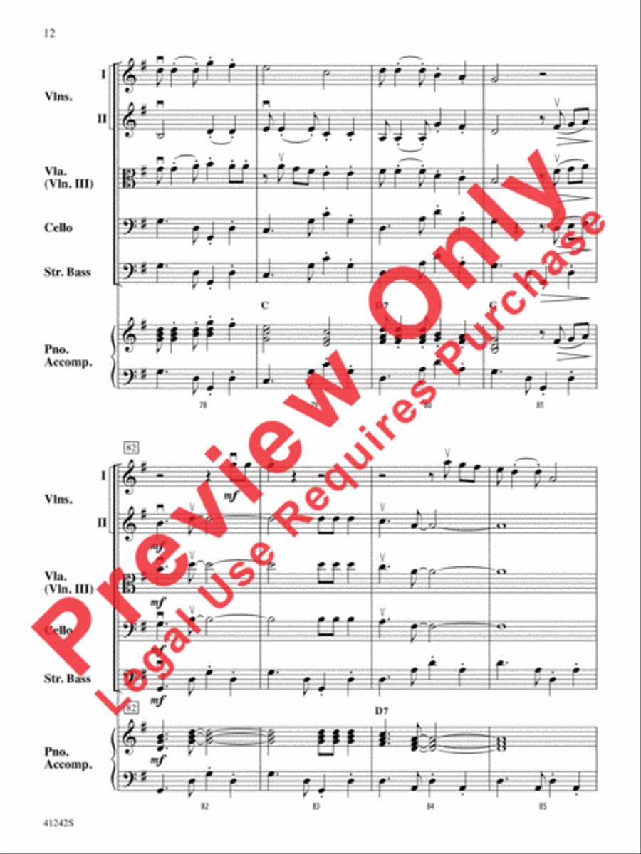 Tango of the Bulldogs Tango of the Bulldogs String Orchestra scores gallery preview page 13