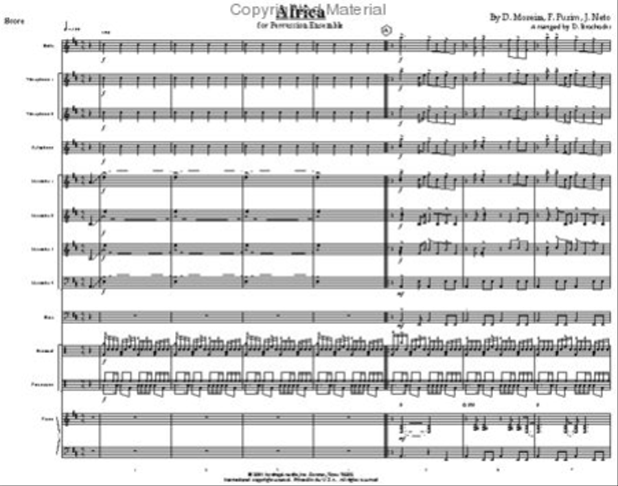 Africa Africa Percussion Ensemble scores gallery preview page 3
