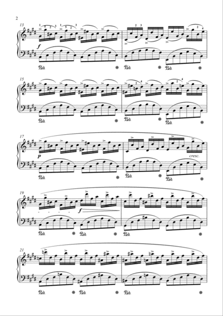 Chopin - Fantaisie-Impromptu Piano Solo scores gallery preview page 3
