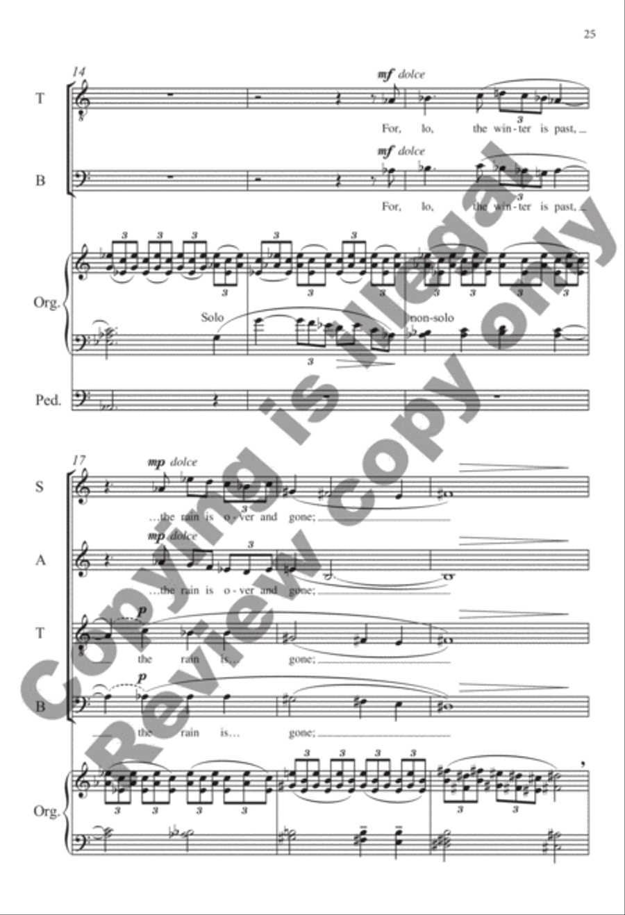 Selected Sacred Choral Works of Julian Wachner, Volume 1 4-Part scores gallery preview page 13