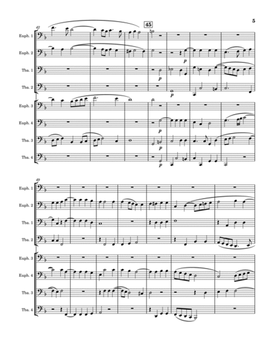 Magnificat Primi Toni á 8 (Tuba/Euphonium Choir) image number null