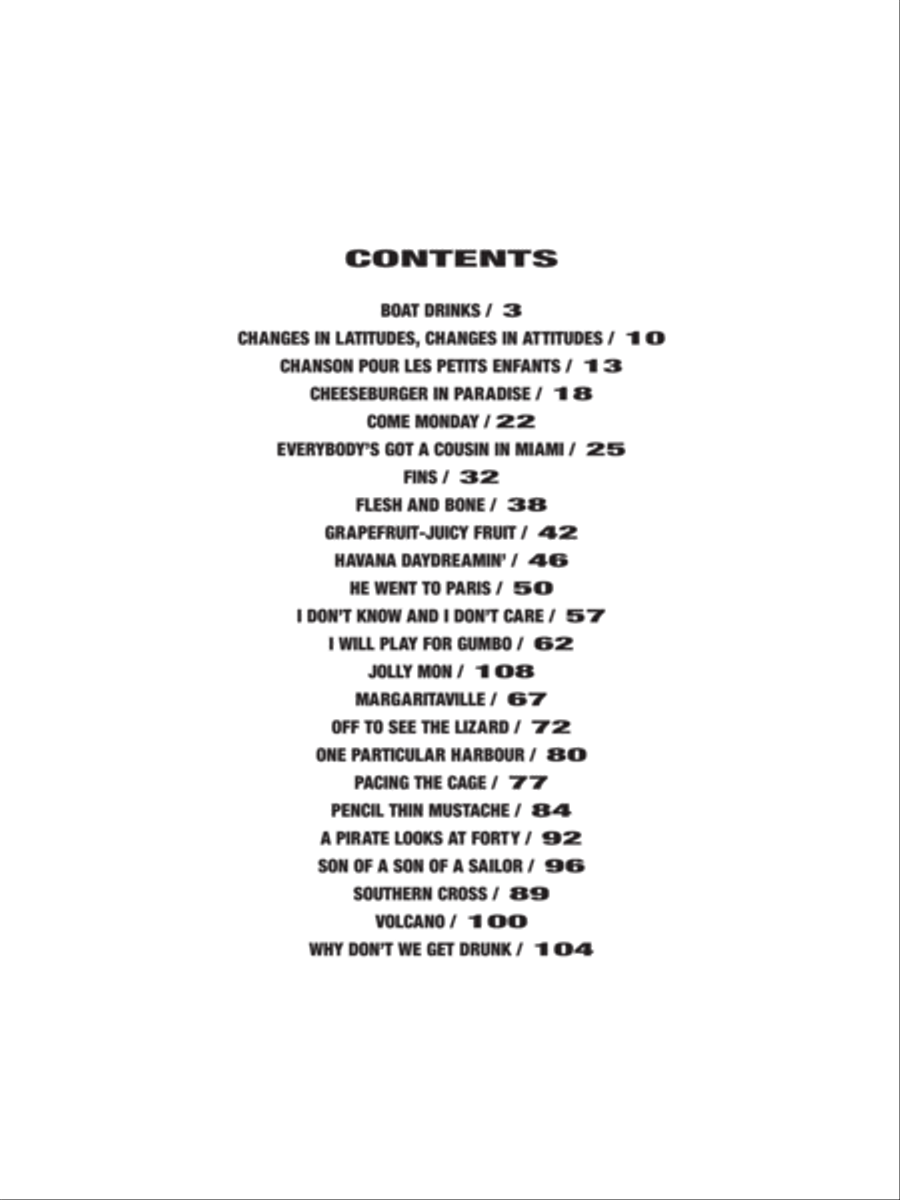 Jimmy Buffett Jimmy Buffett Electric Guitar scores gallery preview page 2
