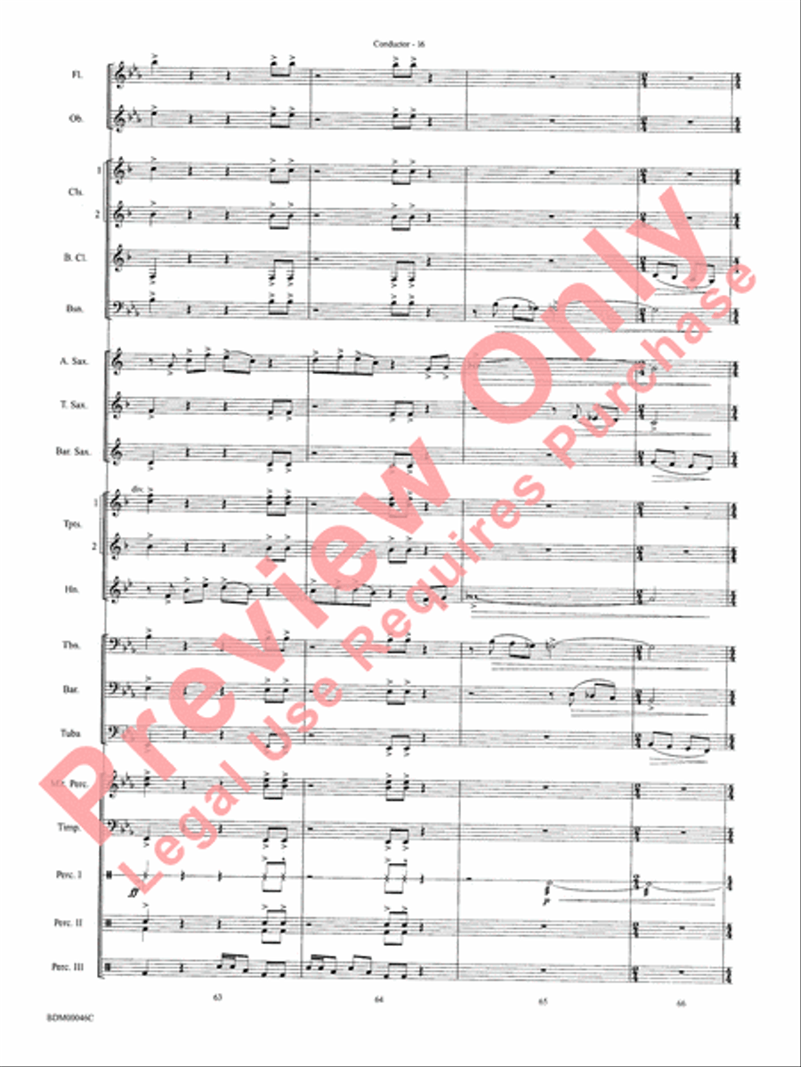 To Forge the New Frontier Concert Band scores gallery preview page 19