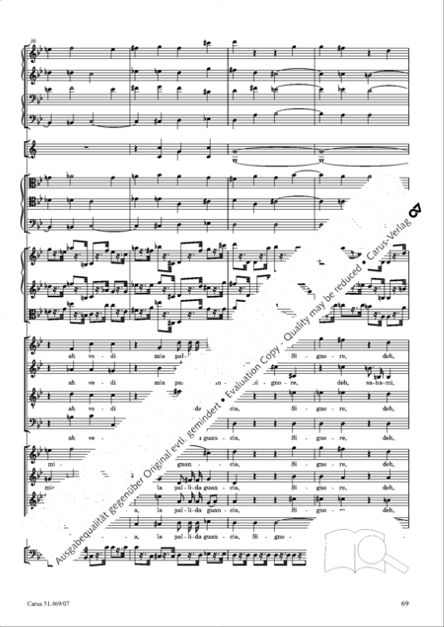 Davide penitente 4-Part scores gallery preview page 82