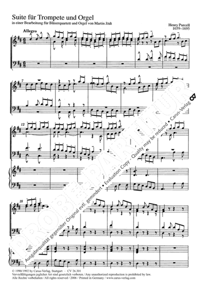 Suite for Trumpet and Organ