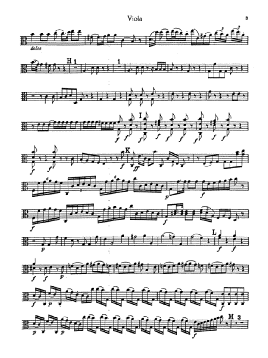 Boccherini: Second Quintet in C Major, for Two Violins, Viola, Cello and Guitar Viola scores gallery preview page 5