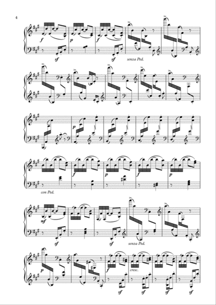 Variations on a Bach Theme - for piano Easy Piano scores gallery preview page 4