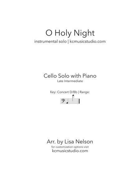 O Holy Night - Advanced Cello and Piano image number null