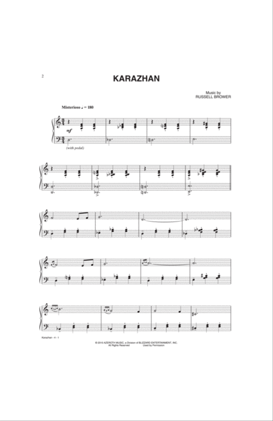 Karazhan Small Ensemble scores gallery preview page 2